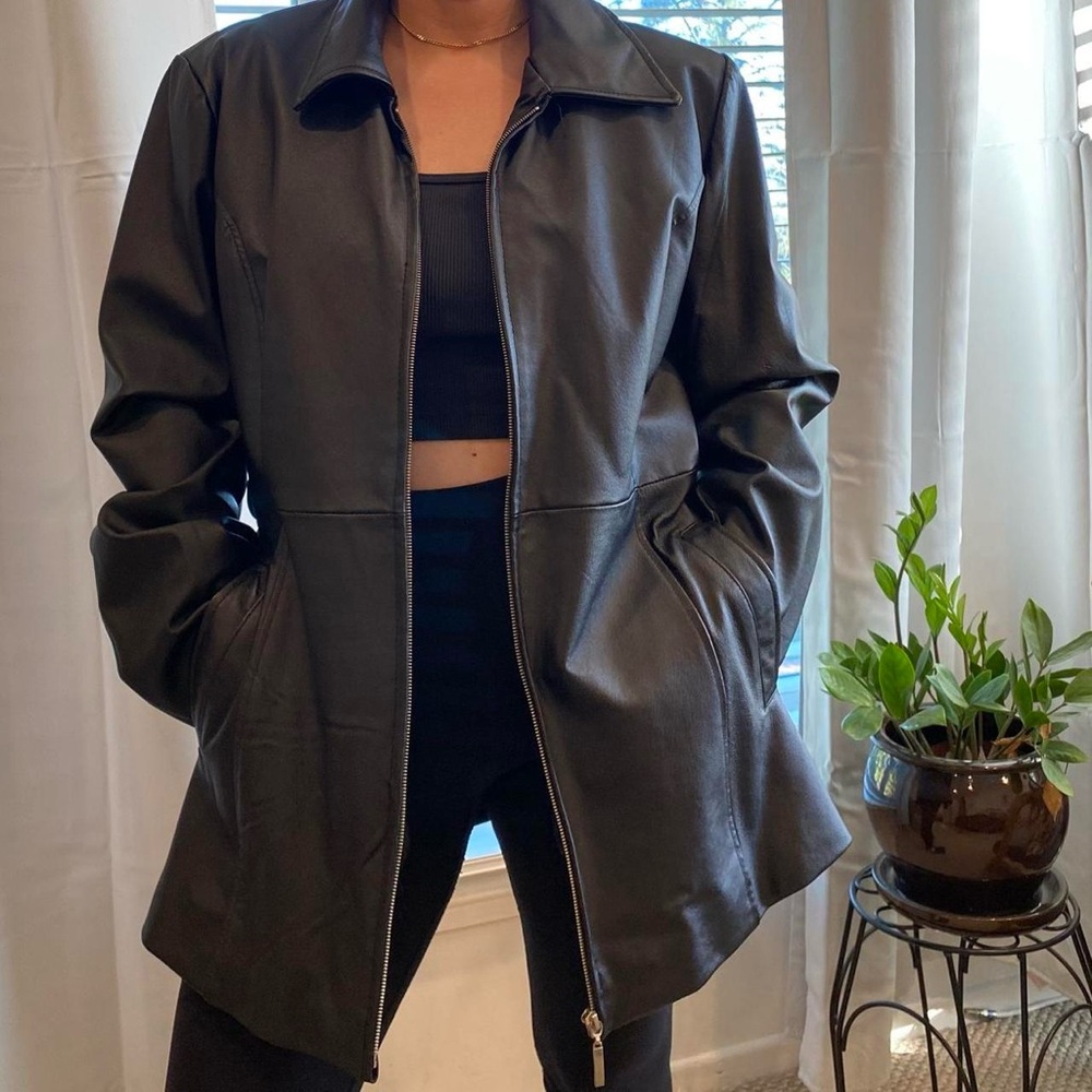 Oscar Piel 100% Genuine Leather Jacket NWT. Size S.